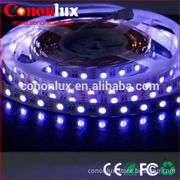 Cononlux 12V/24V rgb led rope lighting 5m rgb led strip, color changing rgbw led strip 5050 5m